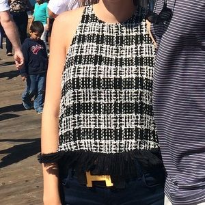 Black and white tank